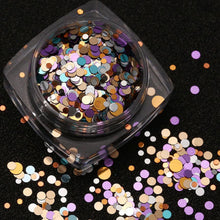 New 12PCS Hot Fashion Mixed Mini Round Thin Nail Art Glitter Paillette Nail Tip Bottle Gel Polish Decoration Manicure Tools