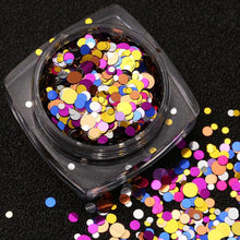 New 12PCS Hot Fashion Mixed Mini Round Thin Nail Art Glitter Paillette Nail Tip Bottle Gel Polish Decoration Manicure Tools