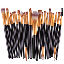 New 20 pcs/set Gold and Black Makeup Brushes Professional Hot Selling Cosmetic tools Women