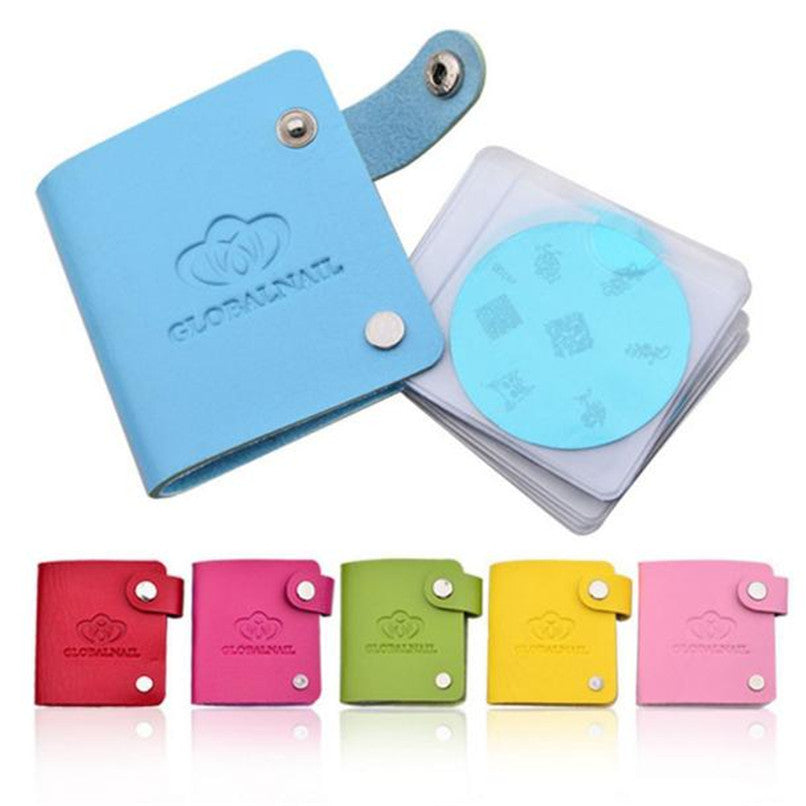 New 24 Slots Templates Case Stamping Nail Art DIY Image Plate Template Holder Stamp Organizer Hot