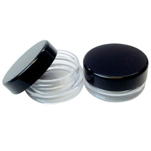 New 50Pcs 5g Black Clear Empty Jar Pot Women Cosmetic Eyeshadow Makeup Cream Lip Balm Freeshipping