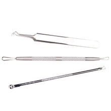 New And Hot Stainless Blackhead Facial Acne Spot Pimple Remover Extractor Tool Comedone 3Pcs new and high quality Anne
