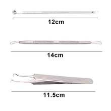 New And Hot Stainless Blackhead Facial Acne Spot Pimple Remover Extractor Tool Comedone 3Pcs new and high quality Anne