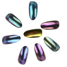 New Arrival 1 Set 8 Colors Nail Art Shinning Mirror Glitter Powder Chrome Pigment Black UV Gel Top Base Coat Anne