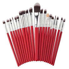 New Arrival 20pcs Red Makeup Brushes Professional Cosmetic Foundation Brush Hot Makeup Brush Set Freeshipping