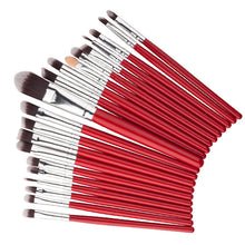 New Arrival 20pcs Red Makeup Brushes Professional Cosmetic Foundation Brush Hot Makeup Brush Set Freeshipping