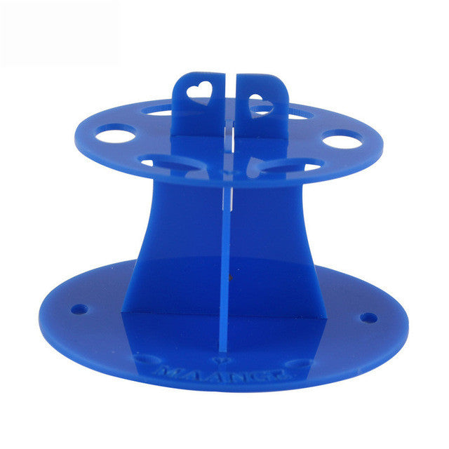 New Arrival 6 Hole Oval Makeup Brush Holder Drying Rack Organizer Cosmetic Shelf Tool Freeshipping