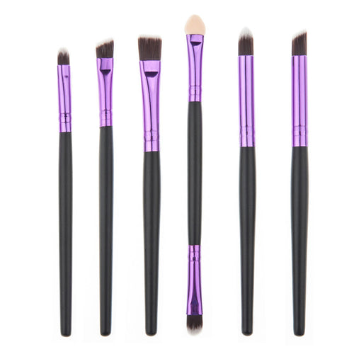 New Arrival 6Pcs Cosmetic Makeup Brush Lip Makeup Brushes Eyeshadow Brush 2016 Forward Freeshipping