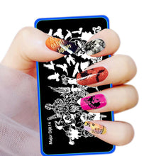 New Arrival Fashion Black color Halloween DIY Nail Art Image Stamp Stamping Plates Manicure Template Free Shipping Yo SY