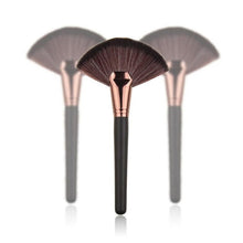 New Arrival Makeup Large Fan Goat Hair Blush Face Powder Foundation Cosmetic Brush Imported Nylon maquillaje 2017 Anne