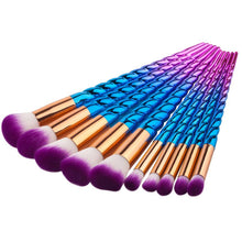 New Arrivals 10PCS Make Up Foundation Eyebrow Eyeliner Blush Cosmetic Concealer Brushes setting brush Anne