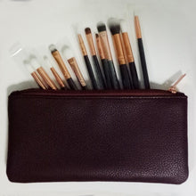 New Arrivals 12 pcs Rose Gold Makeup Brush Complete Eye Set Tools Powder Blending Brush pincel para base 2017 Anne