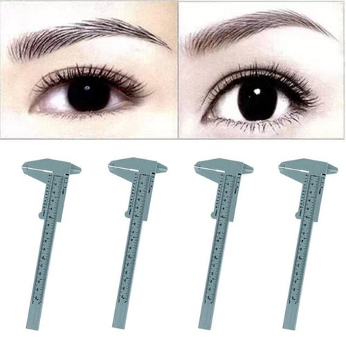 New Arrivals 4PC Microblading Reusable Makeup Measure Eyebrow Guide Ruler Permanent Tools Anne