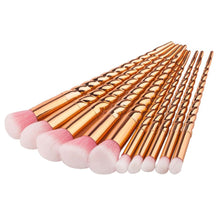 New Designed 10PCS Make Up Foundation Eyebrow Eyeliner Blush Cosmetic Concealer Brushes powder brush Anne
