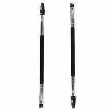 New Designed Bamboo+Synthetic Fibre 1PCS Makeup Bamboo Handle Double Eyebrow Brush + Eyebrow Comb Anne