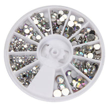 New Designed Round 3D Acrylic Nail Art Gems Crystal Rhinestones DIY Decoration Wheel Acrylic Material 2017 Anne