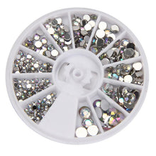 New Designed Round 3D Acrylic Nail Art Gems Crystal Rhinestones DIY Decoration Wheel Acrylic Material 2017 Anne