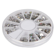 New Designed Round 3D Acrylic Nail Art Gems Crystal Rhinestones DIY Decoration Wheel Acrylic Material 2017 Anne