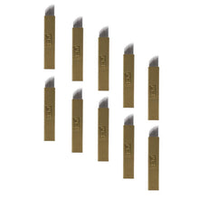 New Designed Sterilized Independent Packing 10Pcs 12Pins Permanent Makeup Eyebrow Tattoo Blades Microblading Needles Anne