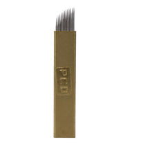 New Designed Sterilized Independent Packing 10Pcs 12Pins Permanent Makeup Eyebrow Tattoo Blades Microblading Needles Anne