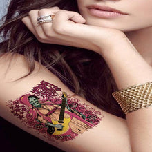 New Designed make you so different Personalized Wicked Guitar Skull Tattoo Sticker Patterns Of Men And Women Arm Anne