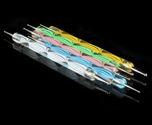 New Designer 100% Brand new and high quality 5PCS Multi Coloured Double Ended Nail Art Dotting/Marbleizing Tools Anne