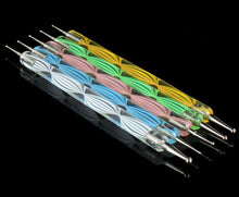 New Designer 100% Brand new and high quality 5PCS Multi Coloured Double Ended Nail Art Dotting/Marbleizing Tools Anne