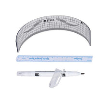 New Designer 100% Brand new and high quality Plastic Tattoo Stencils Permanent Makeup Eyebrow Ruler And Skin Marker Kit Anne