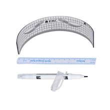 New Designer 100% Brand new and high quality Plastic Tattoo Stencils Permanent Makeup Eyebrow Ruler And Skin Marker Kit Anne