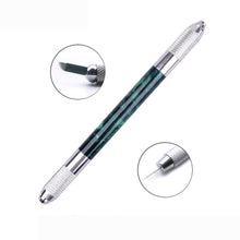 New Designer 13cm Double Dual Manual Tattoo Machine Permanent Eyebrow Embroidery Pen Perfect for Professional Salon Anne