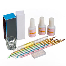 New Designer 29Acrylic Nail Art Tips Powder Liquid Brush Glitter Clipper Primer File Set Kit Creating beautiful nail Anne