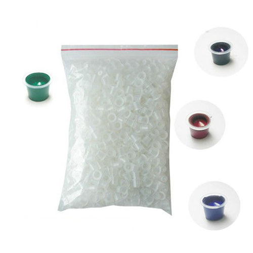 New Disposable Small Ink Pigment Caps 500pcs Plastic Cups Holders Tattoo Just for you
