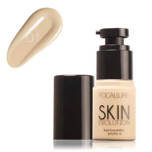 New FOCALLURE Face Foundation Makeup Base Liquid Concealer Moisturizer Oil-control Women Freeshipping