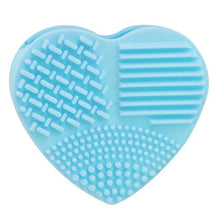 New Hot Silicone Heart Silicone Fashion Egg Cleaning Glove Makeup Washing Brush Scrubber Tool Cleaners 2017 Anne
