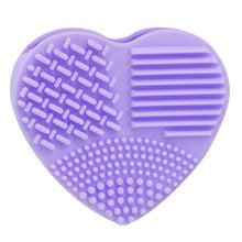 New Hot Silicone Heart Silicone Fashion Egg Cleaning Glove Makeup Washing Brush Scrubber Tool Cleaners 2017 Anne