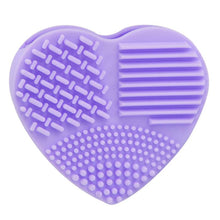 New Hot Silicone Heart Silicone Fashion Egg Cleaning Glove Makeup Washing Brush Scrubber Tool Cleaners 2017 Anne