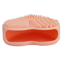 New Hot Silicone Heart Silicone Fashion Egg Cleaning Glove Makeup Washing Brush Scrubber Tool Cleaners 2017 Anne
