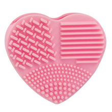 New Hot Silicone Heart Silicone Fashion Egg Cleaning Glove Makeup Washing Brush Scrubber Tool Cleaners 2017 Anne