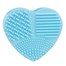 New Hot Silicone Heart Silicone Fashion Egg Cleaning Glove Makeup Washing Brush Scrubber Tool Cleaners 2017 Anne