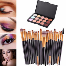 New Makeup Sets 15 Colors Contour Face Cream Makeup Concealer Palette Professional + 20 Makeup Brushes Freeshipping Hot