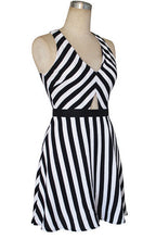 New Striped Summer Dress Sexy Casual Dresses V Neck Women Dress Roupas Femininas Vestido Vestido De Renda 2015 Summer Style