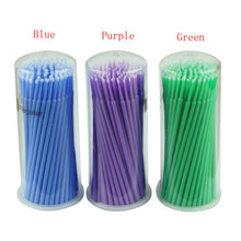 New Top Fashion 100pcs Eyelash Extension Micro Brushes Disposable Individual Applicators Mascara Suitable for Salon and home use