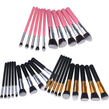 New Top Fashion 10PCS Cosmetic Makeup Brush Brushes Set Foundation Powder Eyeshadow pincel oval 2017 Anne