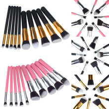 New Top Fashion 10PCS Cosmetic Makeup Brush Brushes Set Foundation Powder Eyeshadow pincel oval 2017 Anne
