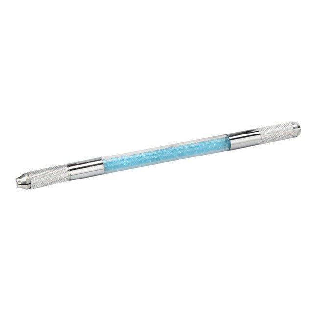 New Top Fashion 14.5cm Double-headed Permanent Makeup Tattoo Pen Crystal Tattoo Machine Eyebrow Pen Gift Anne