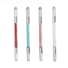 New Top Fashion 14.5cm Double-headed Permanent Makeup Tattoo Pen Crystal Tattoo Machine Eyebrow Pen Gift Anne