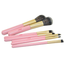 New Top Fashion 14cm 7PCS Pink Tin Box Makeup Brush Set Makeup Brush Cosmetic Tools Beauty Brushes Anne