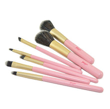 New Top Fashion 14cm 7PCS Pink Tin Box Makeup Brush Set Makeup Brush Cosmetic Tools Beauty Brushes Anne