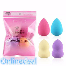 New Top Fashion 4pcs Pro Beauty Flawless Makeup Foundation Puff Multi Shape Sponges New Latex Material Anne