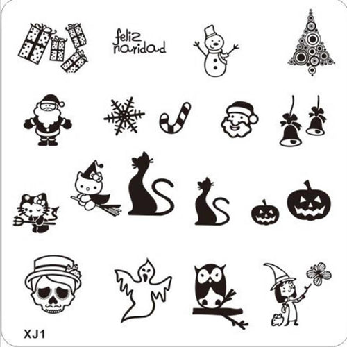 New Top Fashion DIY Nail Art Image Stamp Stamping Plates Manicure Template XJ Series Nail polish Free Shipping Yo Anne
